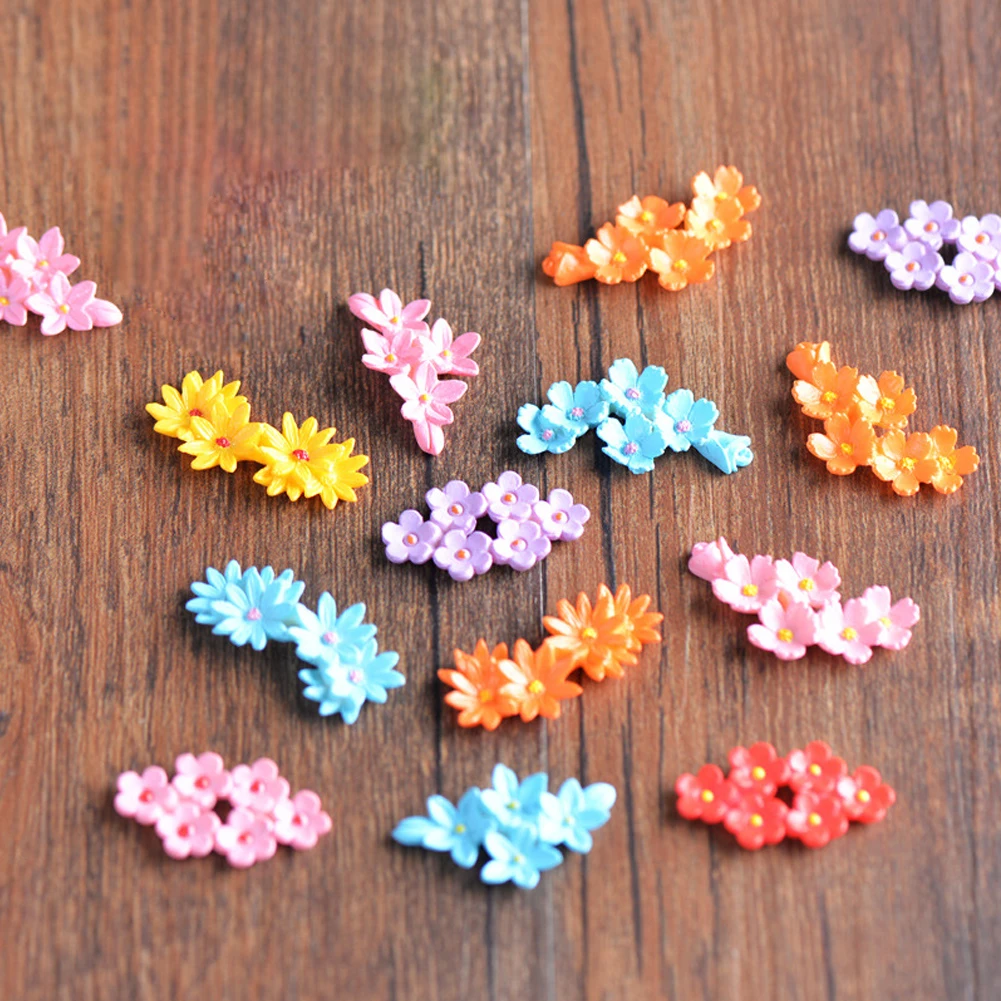 

New 10Pcs Miniature Flower Moss Bonsai DIY Crafts Fairy Garden Landscape Decor