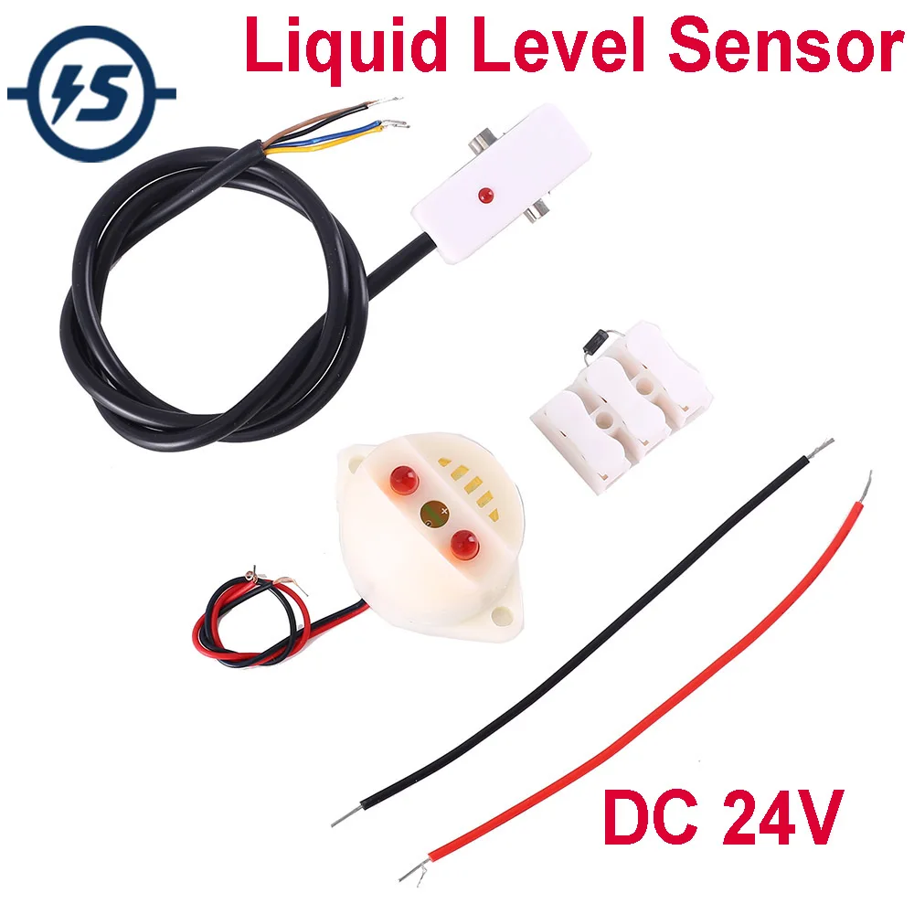 Dc 24v Noncontact Liquid Level Sensor Buzzer Alarm Ip67 Waterproof Water Level Detector