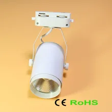 COB 12 Вт 20 Вт 30 Вт светодиодный Трековый светильник алюминиевый трек большую площадь освещения железнодорожных прожекторы Замена галогеновым лампам AC220V