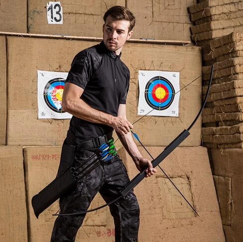 40 lb Rally outdoor hunting bow, easy folding bow, straight bowin Bow & Arrow from Sports