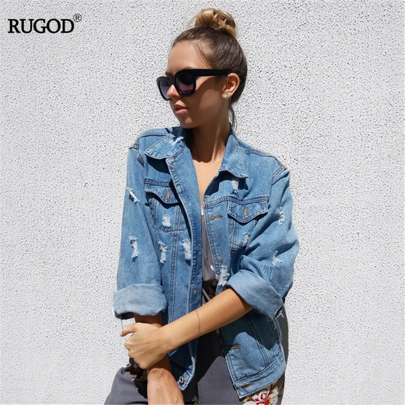 Women Basic Coats Spring And Autumn Women Denim Jacket 2018 Vintage Long Sleeve Loose Female Jeans Coat Casual Girls Outwear Women Basic Coats Spring And Autumn Women Denim Jacket 2018 Vintage Long Sleeve Loose Female Jeans Coat Casual Girls Outwear