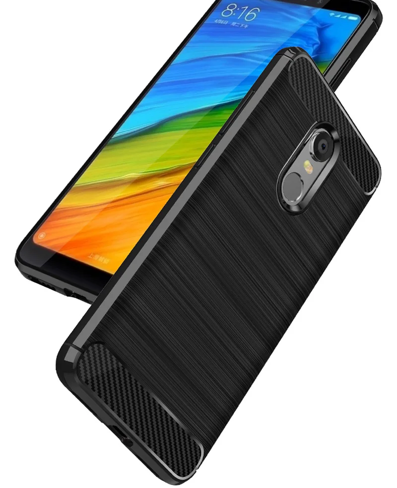 TOMKAS Carbon Fiber Phone Cases For Xiaomi Redmi 5 Case Silicone Soft Fashion TPU Back Cover Xiaomi Redmi 5 Plus Case Coque Capa (3)
