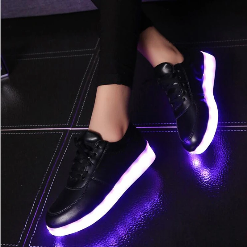 

Eur Size 27-45 7 Colors Luminous Sneakers Glowing Boys LED Shoes Girls Child LED Slippers Light Up Shoes for Men Women