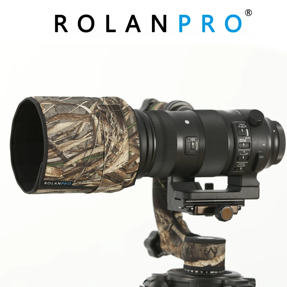 ROLANPRO Professional Camouflage Lens Hood Telephoto Lens Folding Hood