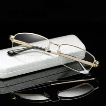 Мужские очки для чтения с полной оправой, металлические оптические очки для близорукости, дальнозоркости, диоптрий 1,0 1,5 2,0 2,5 3,0 3,5 4,0 2003