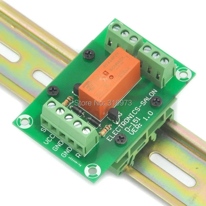 Passive Bistable//Latching 2 DPDT 8 Amp Power Relay Module RT424F05 5V Version