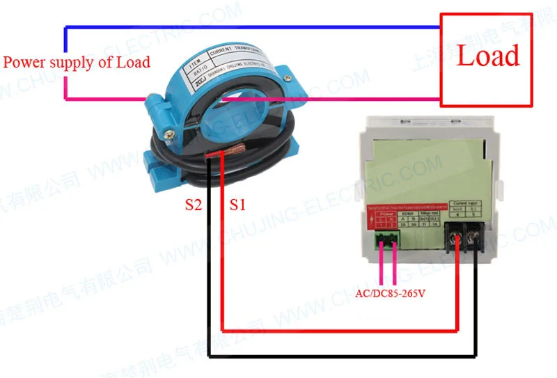 

digital AC ampere meter 400A current meter with current transformer