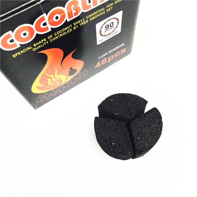 Cocoblade Кокосовая Скорлупа уголь для кальяна кальян sheesha 48 шт 0,58 кг для держателя угля kelaoke угольная чаша для угля нагреватель