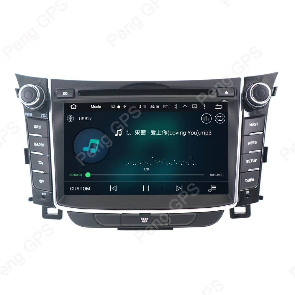 Perfect IPS Screen 2 Din Android 8 Car Radio for HYUNDAI i30 Elantra GT 2012 2013 2014 2015 2016 GPS Navigation CD DVD Player Unit 5