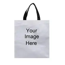4 pcs/lot Votre Image ici Personnalisé Réutilisable Sacs À Provisions En Nylon Imperméable D’épicerie Emballage Recyclable Sac Fourre-Tout Sac À Main