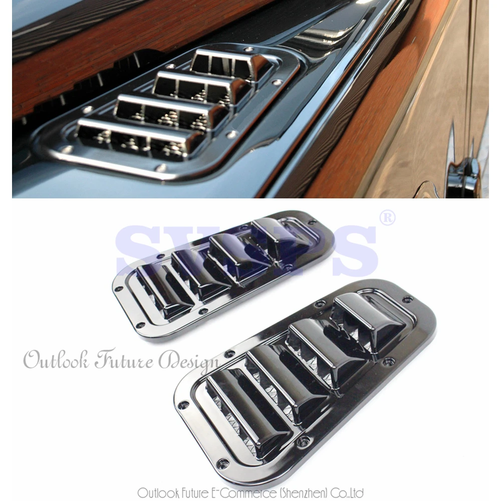 

Car styling Auto parts KBX style Side vents Fit for Land LRX KBX Rover Black Hi Force Defender Wing Top Air Intake Vents Pair