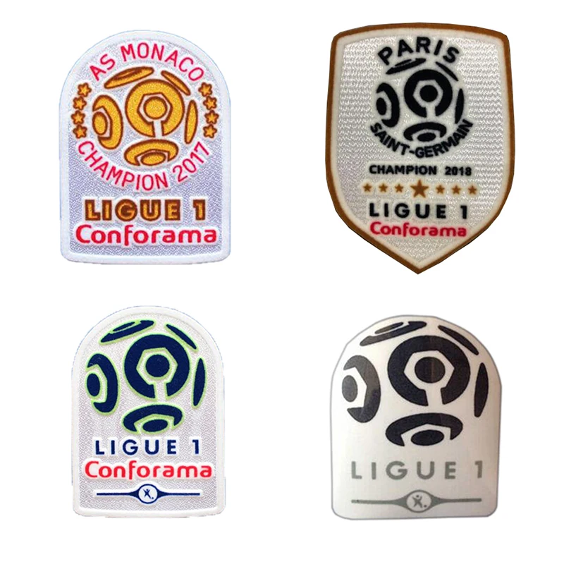 Высокое качество Новые 16 17/17 18/18 19 Ligue 1 80 ANS 1932-33 золотые нашивки значки, горячие штамповки патч значки