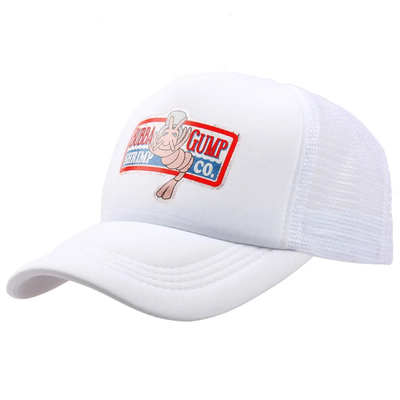 Glaedwine модная бейсбольная кепка BUBBA GUMP SHRIMP CO Truck dad hat для мужчин и женщин летняя кепка, бейсболка Forest Gump - Цвет: Белый