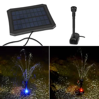 

7V Solar Fountain Watering kit Power Solar Pump Pool Pond Submersible Waterfall Floating Solar Panel Water Fountain Garden HR