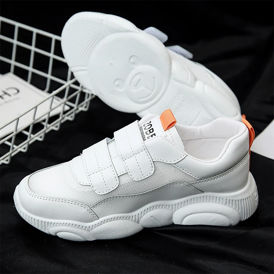 

WTAB 2019 Women Breathable Sneakers Platform Summer Woman Casual Footwear Female White Sneaker Hook&Loop Shoes trainers femme