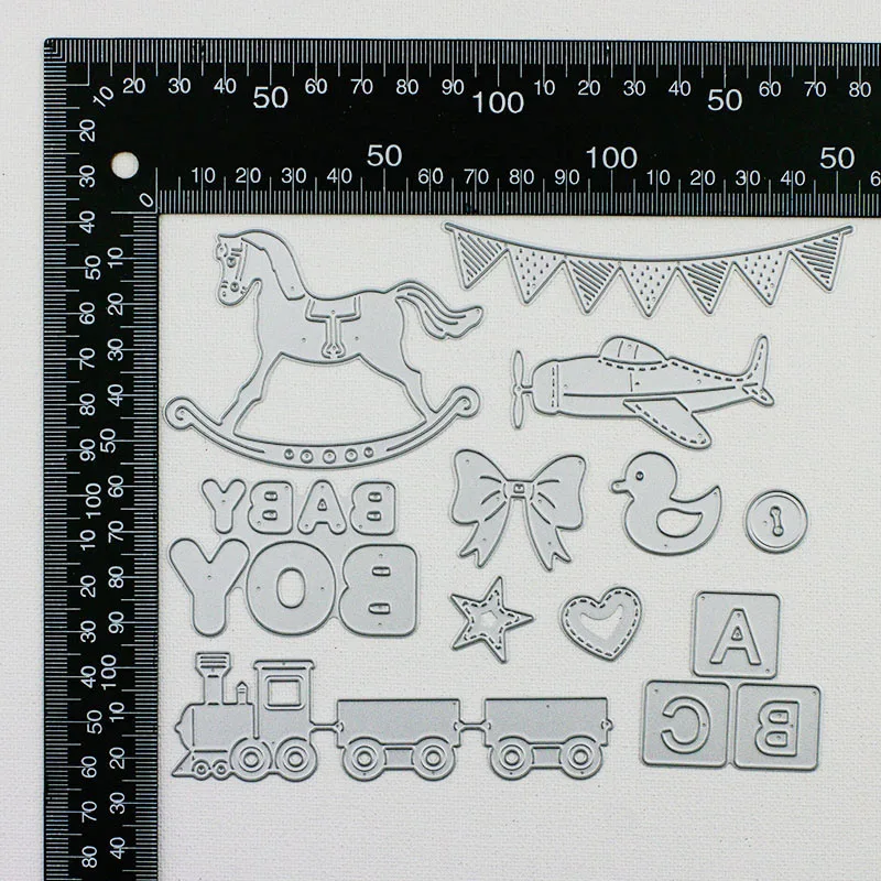 Цитай 11 шт./упак. с днем рождения Трафаретный вырубной штамп "лошадь" для скрапбукинга "сделай сам" для детей дом креативное украшение D134