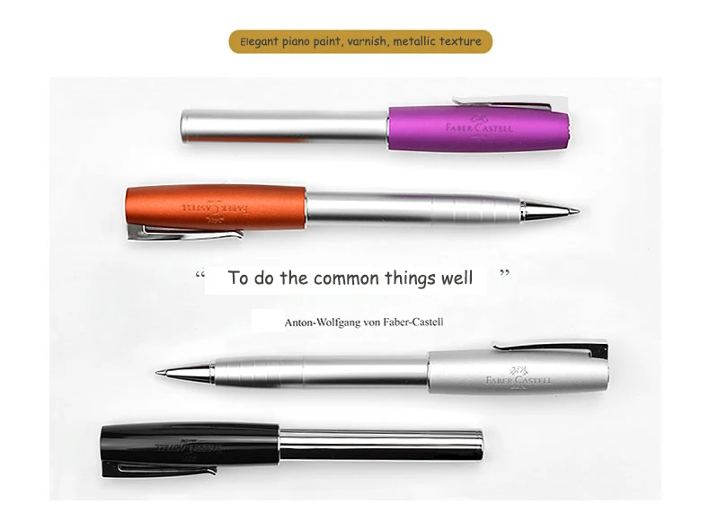 Série de Metal Escritório de Negócios de Jóias Faber Castell Ruen Colorido Caneta Assinatura Rodada Pérola Caneta Estudantes Caneta Dedicado 5 FABER CASTELL Ruen série de metal colorido