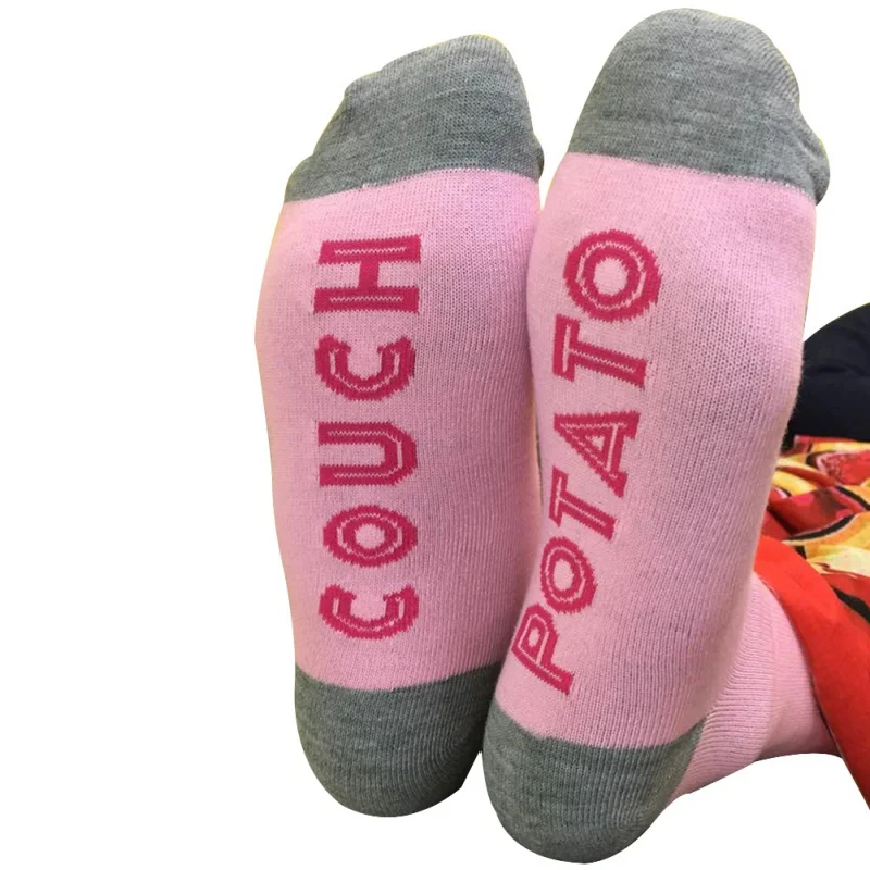 Забавные носки для бега с принтом в виде алфавита на заказ; сезон осень-весна-осень; Новинка года; спортивные носки из Добби