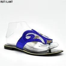 Comfortable Wedding Dresses Promotion For Promotional New Arrival Elegant Crystal Women Shoe Wedding Shoes Woman Low Heels Comfortable Slip On Sdandals Slipper