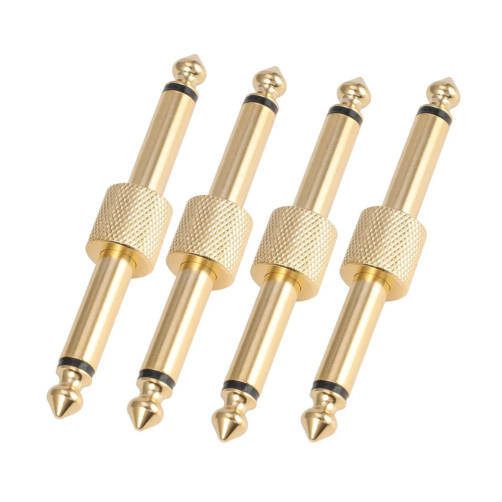 

New Pedal Coupler 1/4 inch For Guitar Effect Pedal Connector 4 pcs