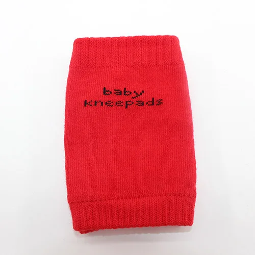1 пара Хлопковые носки для малышей для детей, для ног согревающий до колена, детские коврики для защиты детей при ползании; Налокотники и наколенники с подкладками, утепленные наколенники для детей - Цвет: Red