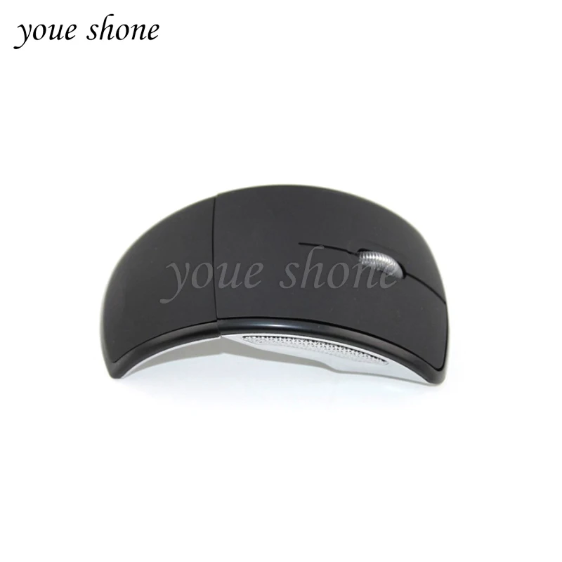 

1PCS Ultrathin 2.4GHz Foldable Wireless Arc Style Optical Mice USB Receiver for PC Laptop New LED
