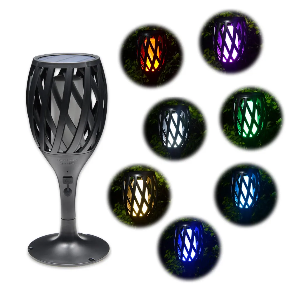 

Solar Outdoor Lights LED Simulation Torch Light Garden Placed Lawn Garden Landscape Decorative Light Led Track Lights New