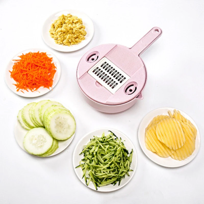 LF89802 овощерезка Spiralizer 10 в 1 многофункциональная легкая пищевая овощерезка, нарезчик, ручная мандолина для сыра, лука, чоппе