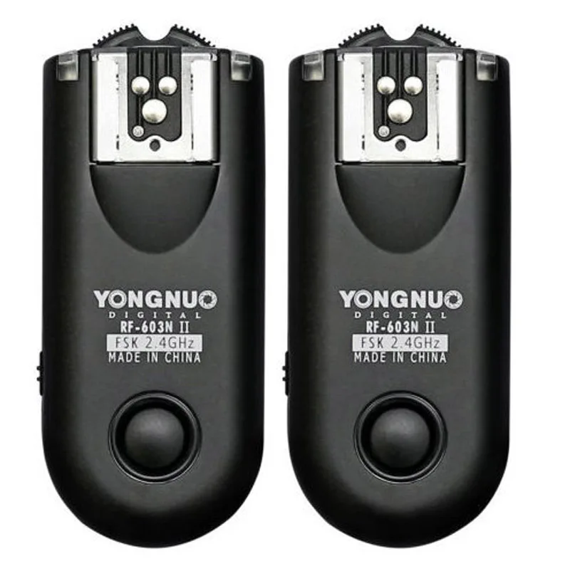 New-Yongnuo-RF-603II-RF603-ii-RF-603N-II-N1-Wireless-Flash-Trigger-2-Transceivers-for