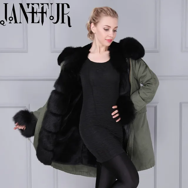 Cheap Winter Women Luxury Most Hot Sale In UK Fashionable Brand Faux Fur lined Long Coat Parka Padded Jacket Women