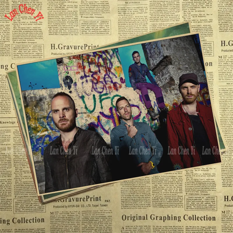 Coldplay Рок Группа Музыка крафт бумага постер винтажный Высокое качество печать