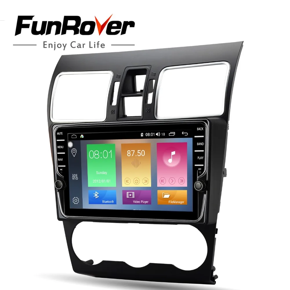 Funrover 2 din Android 9,0 8 ядерный автомобильный Радио DVD мультимедийный плеер стерео gps для Subaru Forester XV WRX 2012- DSP 4G 64G LTE