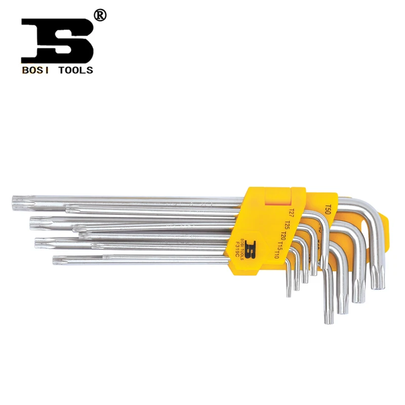 ФОТО BOSI Set metric hex wrench hardware tools chrome vanadium steel F317C new clubs within the Persian 9PC rasp dremel 2016 Tools