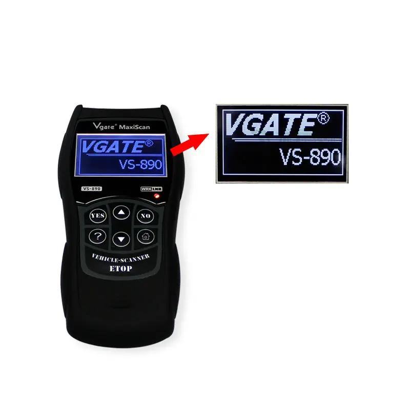 Новейшая модель; Maxiscan Vgate VS890 OBD2 сканер штрих-кода VS-890 коде отказа двигателя считыватель-анализатор Поддержка OBD OBDII протоколы