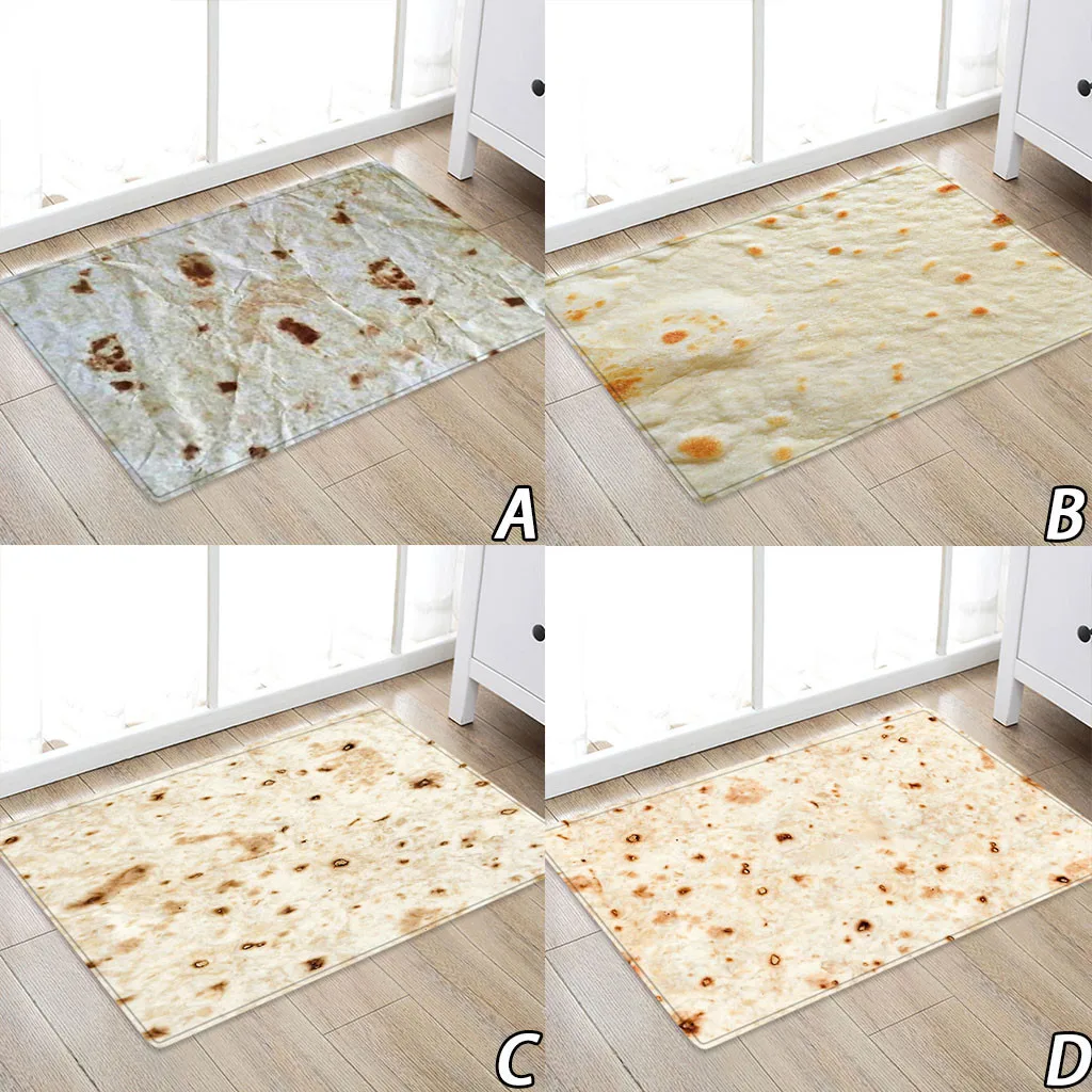 Предметы первой необходимости для дома самые полезные комфорт Еда творения Burrito Обёрточная бумага Одеяло квадратный Ванная комната ковер 50x80 см Ковер