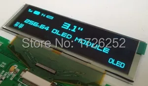 

3.1 inch 30PIN Blue OLED Display Screen SSD1322 Drive IC 256*64 SPI / 8Bit Parallel Interface
