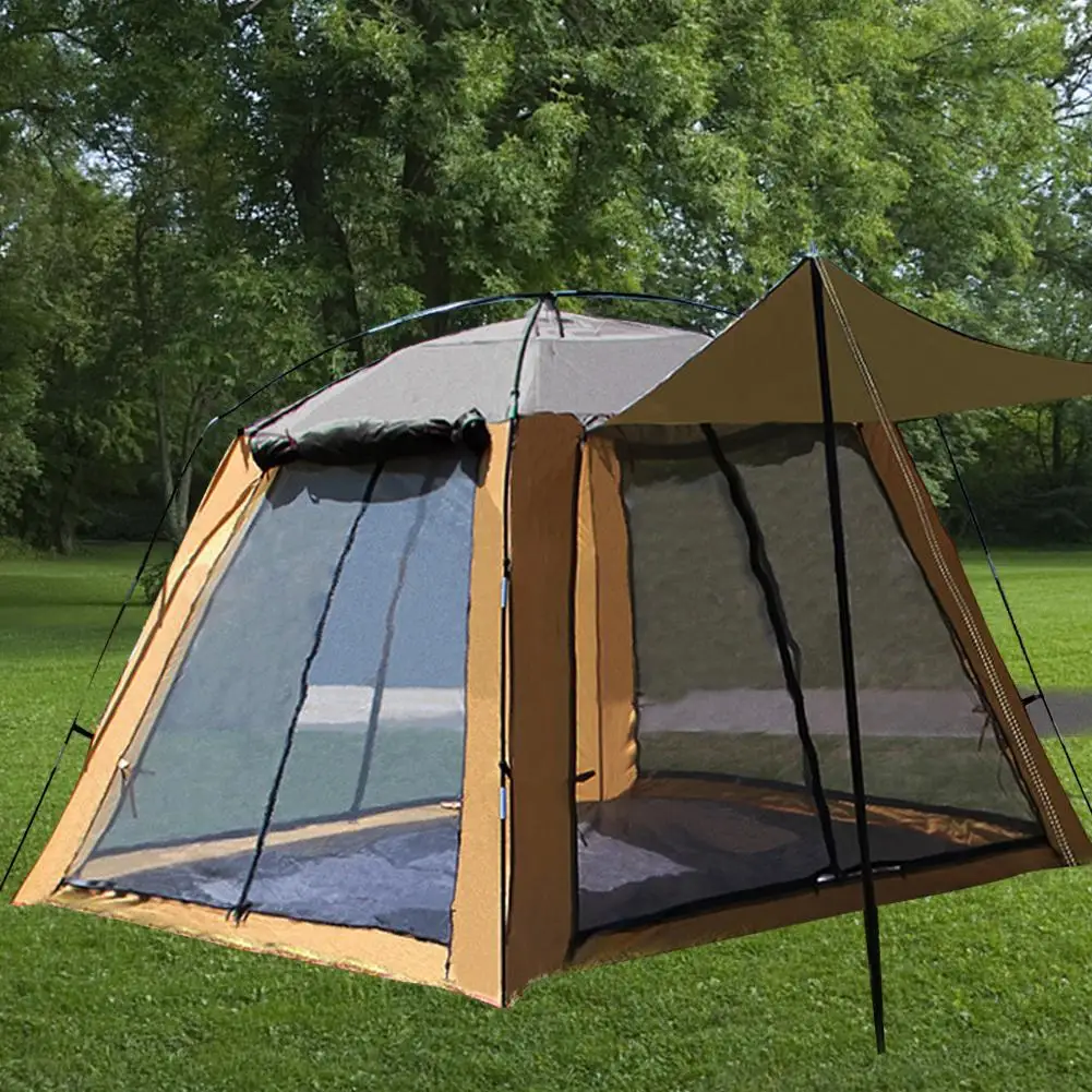 

Outdoor Tent Camping Automatic Outdoor Tent Net Breathable Sunscreen Breathable Anti-mosquito Large 3-4 Person Fishing Tent
