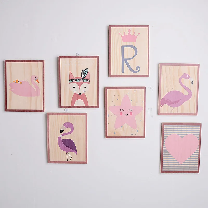 

Children's Room Scene Layout Wooden Crafts Decoration Wall Hanging Wall Decoration Physical Picture Frame