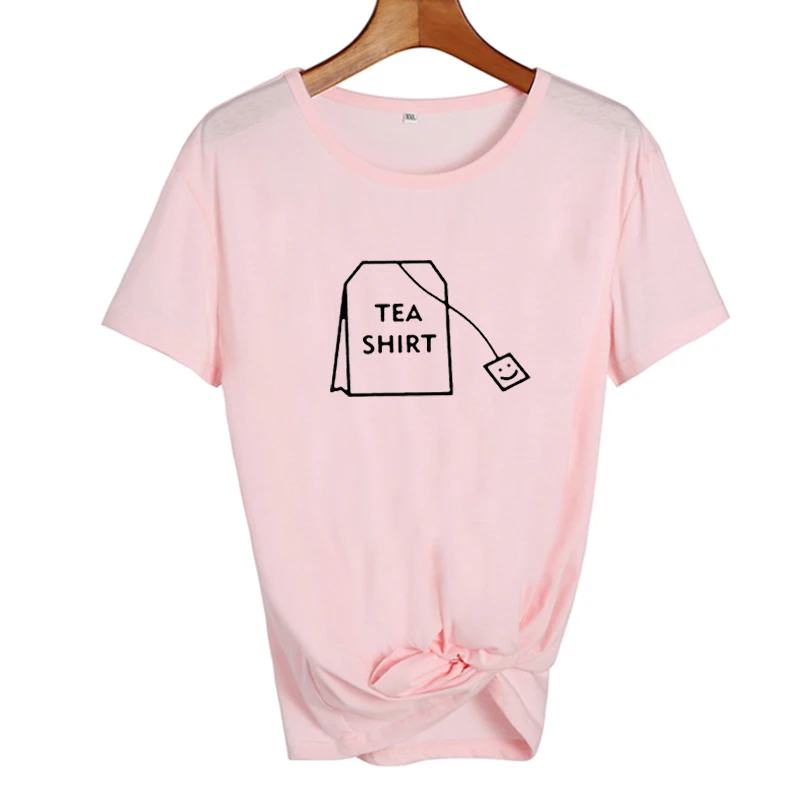 Humor tea/Милая футболка с графическим рисунком для любителей чая; Забавные футболки для женщин; Летняя Повседневная хлопковая Футболка Tumblr; Топы в стиле Харадзюку