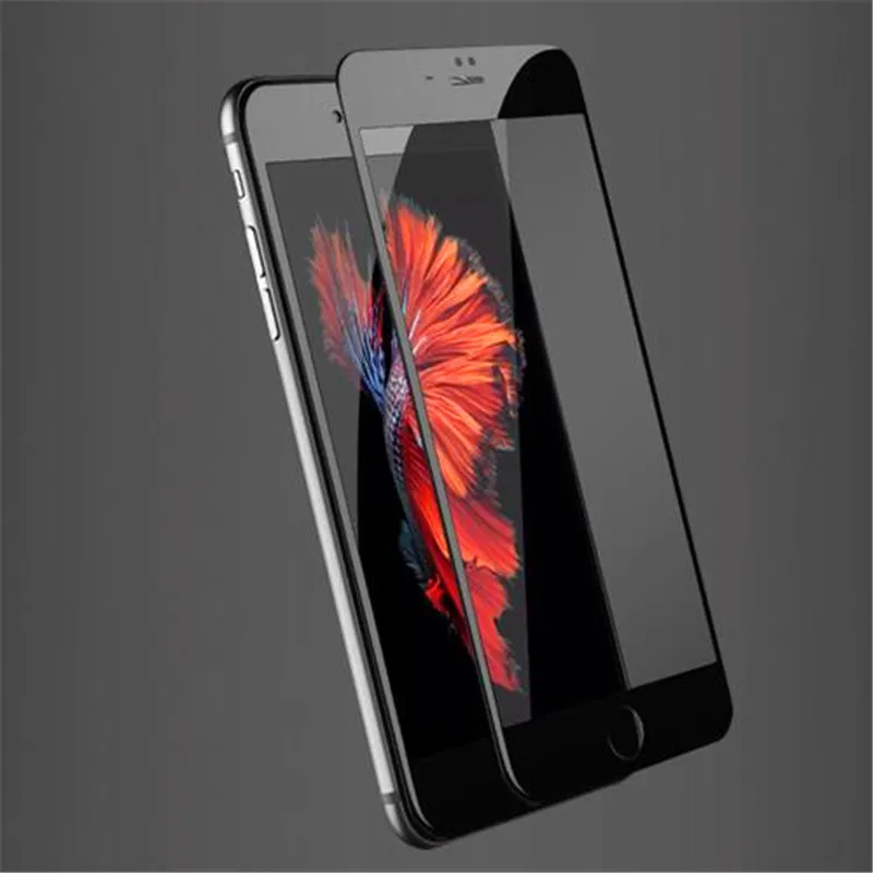 Высокая qualityfull крышка 9 H жесткий край закаленное стекло для iPhone 6 6S плюс