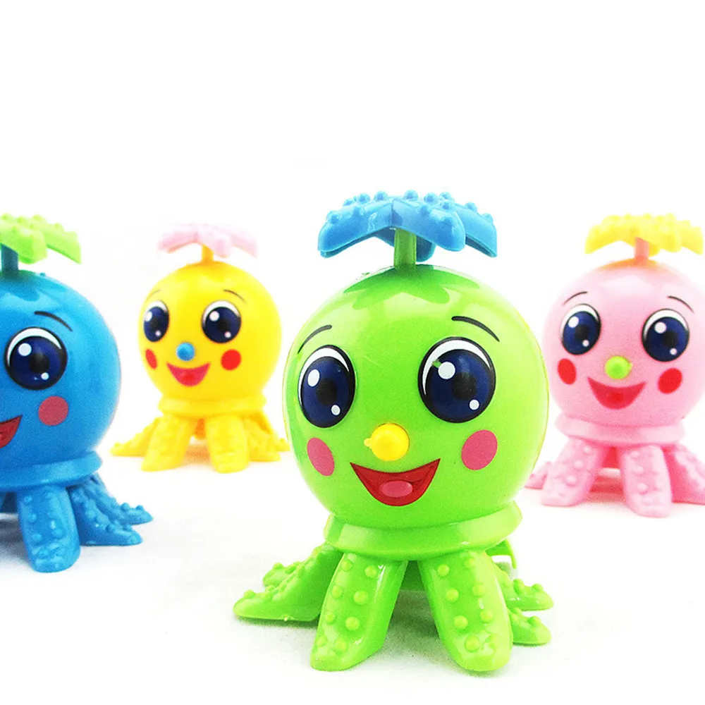 

Toy kids Soft Lovely Funny 4 Color TPR Elastic Octopus Cartoon Animal Wind UpClockwork Octopus Children's Educational Toys