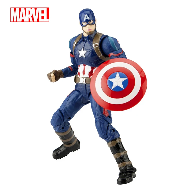 

18cm Marvel Avengers Super Hero Captain America 7'' PVC Action Figure Model Collectible Dolls Toys For Kids Boys Birthday Gifts