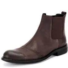 Geniune/кожаные ботинки «Челси» из коровьей замши; полуботинки martin в британском стиле; высокие короткие ботинки-Карго