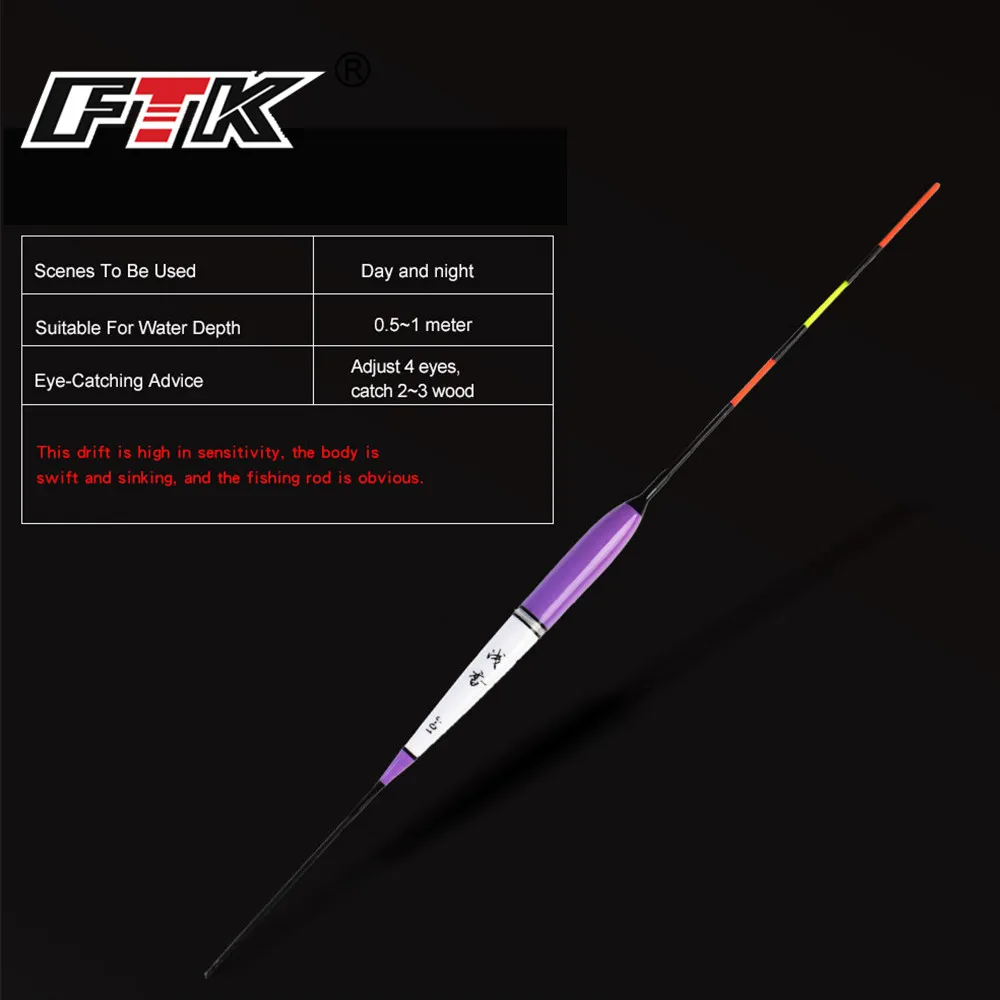

FTK Fishing Float 1pcs Higly Sealed Electronic Without Battery Float Benging Test Luminous Float LED Fishing accessories Pesca