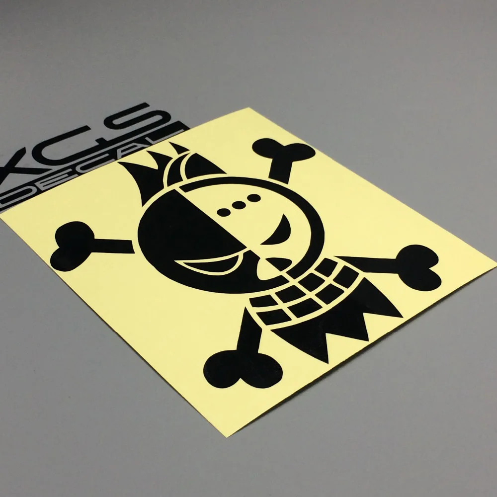 

XGS DECAL car sticker one piece skull bone corss 12cm x12m car motorcycle decal
