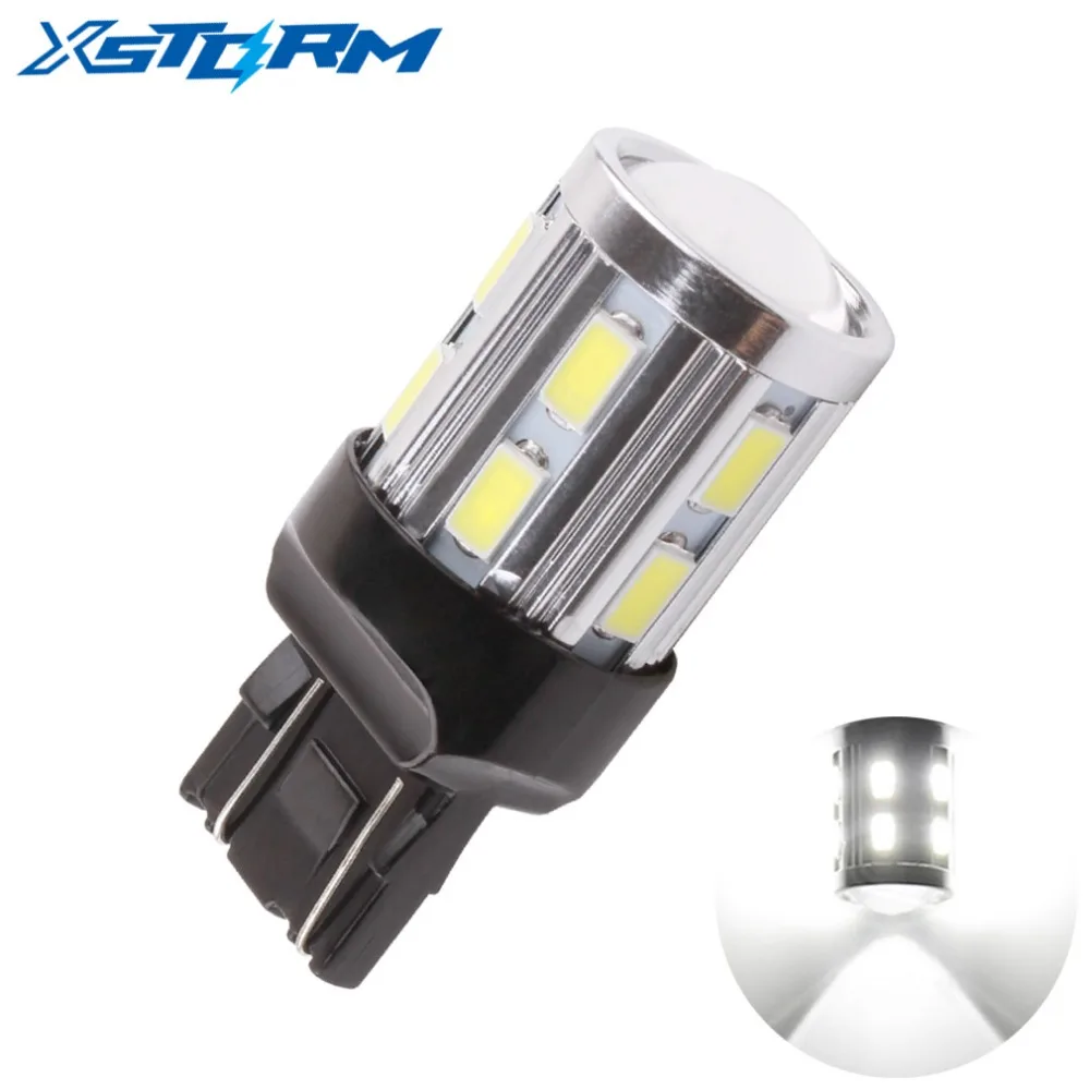 1 шт. T20 7443 светодиодный 12 SMD 5730 W21/5 Вт W21W светодиодный 5 Вт автомобильная лампа обратный светильник стоп-сигнал поворота светильник s парковочная автомобильная лампа белого цвета 12В