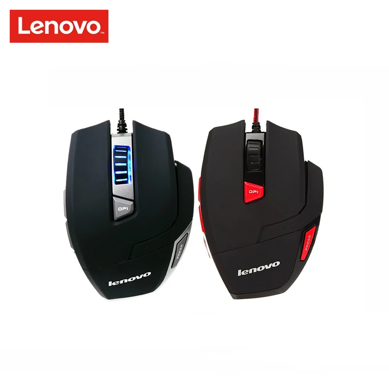 

LENOVO M600 Wired Game Mouse Light-emitting 9 key DPI Variable Speed Multi Electric Mouse 3200dpi for Windows XP/Vista/7/8/8.1