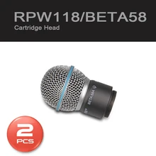 2 Шт. Сменный Картридж для Shure Беспроводной Микрофон Beta58 RPW118 серии Картридж Глава Матовая Решетка Глава МИКРОФОН