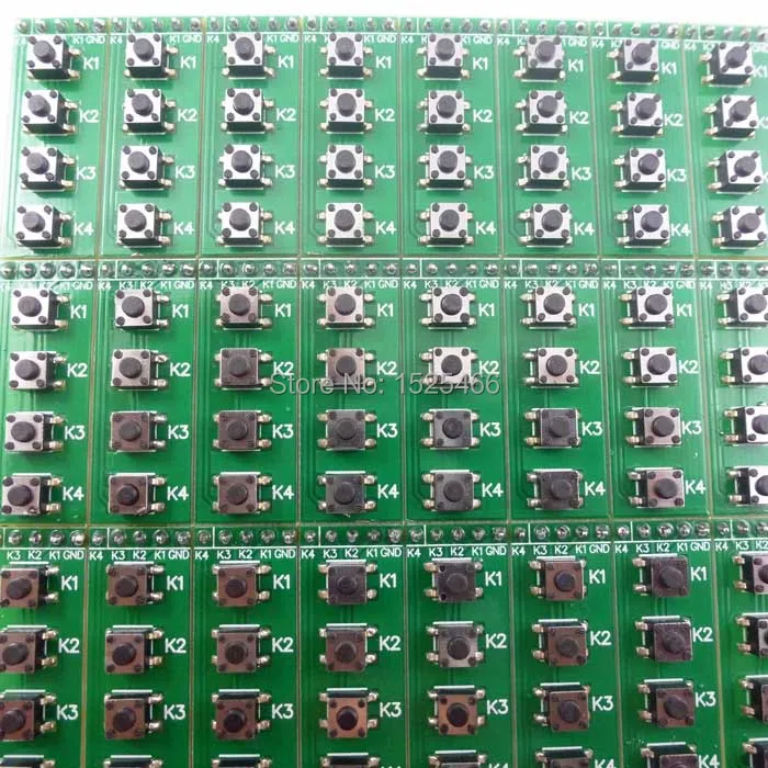 

TB371*24 24pcs Universal DC 0-48V 4 key push button switch Keyboard Matrix Board for PIC PLC ARM FPGA CPLD MCU Development Board