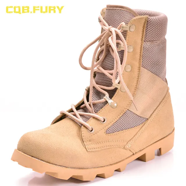 CQB.FURY Cow Suede Mens Military Desert Boots